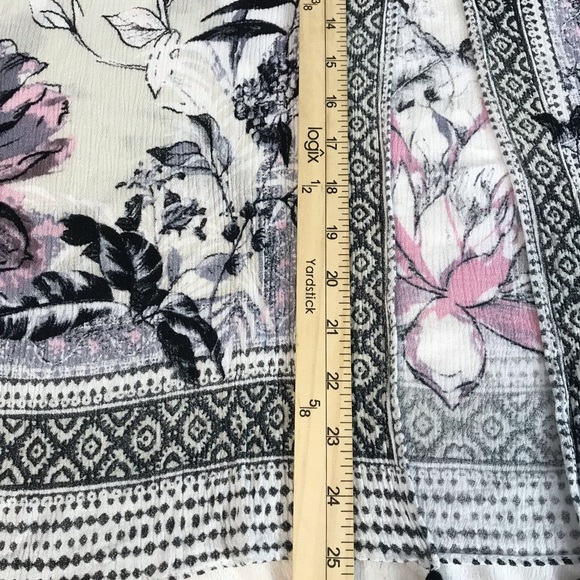 Open Front Sleeveless Kimono Women’s Size XXL Multicolor Floral Print Tassels. - Picture 7 of 12